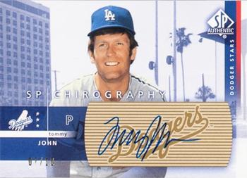 2003 SP Authentic - Chirography Dodgers Stars Gold #JN Tommy John Front