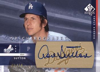 2003 SP Authentic - Chirography Dodgers Stars Gold #SU Don Sutton Front