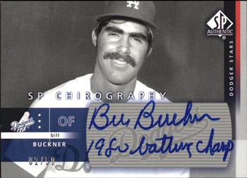 2003 SP Authentic - Chirography Dodgers Stars Silver #BB Bill Buckner Front