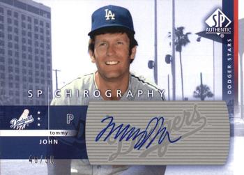2003 SP Authentic - Chirography Dodgers Stars Silver #JN Tommy John Front