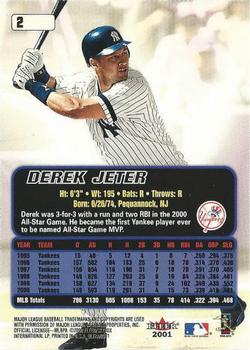 2001 Ultra #2 Derek Jeter Back