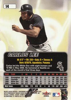 2001 Ultra #14 Carlos Lee Back