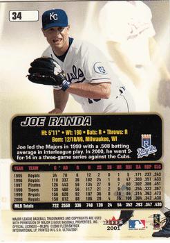 2001 Ultra #34 Joe Randa Back