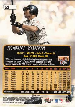2001 Ultra #53 Kevin Young Back