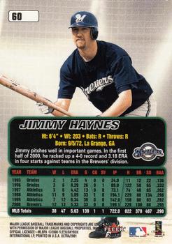 2001 Ultra #60 Jimmy Haynes Back