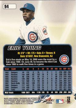 2001 Ultra #94 Eric Young Back