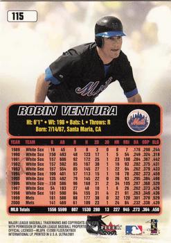 2001 Ultra #115 Robin Ventura Back