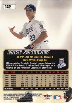 2001 Ultra #142 Mike Sweeney Back