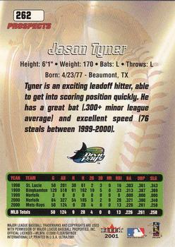 2001 Ultra #262 Jason Tyner Back