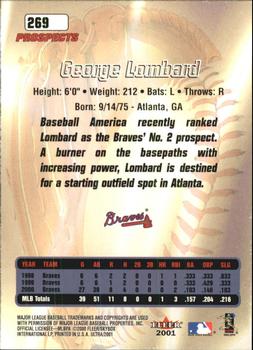 2001 Ultra #269 George Lombard Back