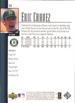 2001 Upper Deck #56 Eric Chavez Back