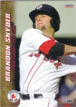 2013 Choice Pawtucket Red Sox #04 Brandon Snyder Front