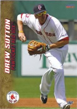 2013 Choice Pawtucket Red Sox #10 Drew Sutton Front