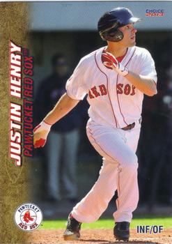 2013 Choice Pawtucket Red Sox #18 Justin Henry Front