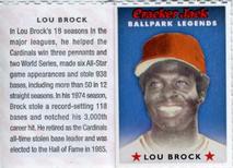 2005 Cracker Jack Ballpark Legends #NNO Lou Brock Front