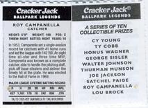 2005 Cracker Jack Ballpark Legends #NNO Roy Campanella Back