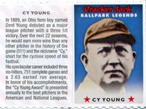 2005 Cracker Jack Ballpark Legends #NNO Cy Young Front