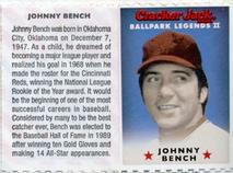 2006 Cracker Jack Ballpark Legends II #NNO Johnny Bench Front