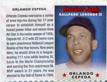2006 Cracker Jack Ballpark Legends II #NNO Orlando Cepeda Front
