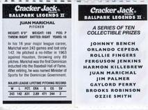 2006 Cracker Jack Ballpark Legends II #NNO Juan Marichal Back