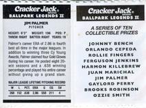 2006 Cracker Jack Ballpark Legends II #NNO Jim Palmer Back