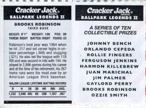 2006 Cracker Jack Ballpark Legends II #NNO Brooks Robinson Back