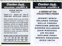 2006 Cracker Jack Ballpark Legends II #NNO Ozzie Smith Back