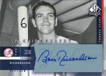 2003 SP Authentic - Chirography Yankees Stars #BR Bobby Richardson Front