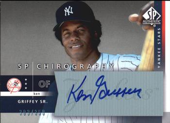 2003 SP Authentic - Chirography Yankees Stars #KS Ken Griffey Sr. Front