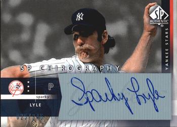 2003 SP Authentic - Chirography Yankees Stars #SL Sparky Lyle Front