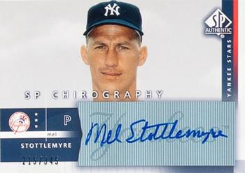 2003 SP Authentic - Chirography Yankees Stars #ST Mel Stottlemyre Front