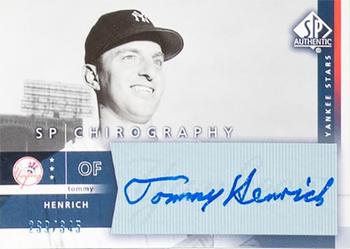 2003 SP Authentic - Chirography Yankees Stars #TH Tommy Henrich Front