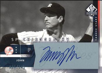2003 SP Authentic - Chirography Yankees Stars #TJ Tommy John Front