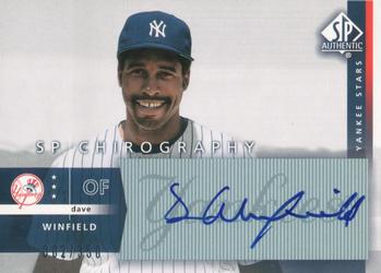2003 SP Authentic - Chirography Yankees Stars #DW1 Dave Winfield Front