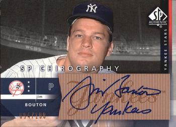 2003 SP Authentic - Chirography Yankees Stars Bronze #JB Jim Bouton Front