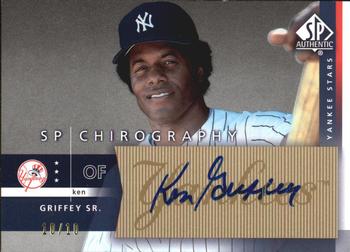 2003 SP Authentic - Chirography Yankees Stars Gold #KS Ken Griffey Sr. Front