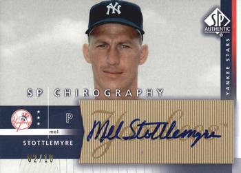2003 SP Authentic - Chirography Yankees Stars Gold #ST Mel Stottlemyre Front