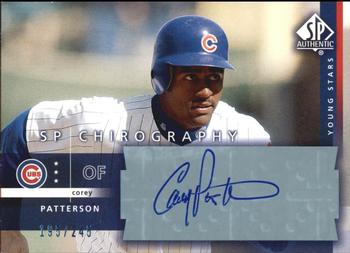 2003 SP Authentic - Chirography Young Stars #CP Corey Patterson Front