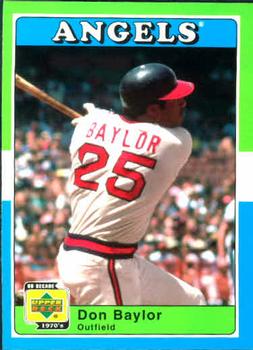 2001 Upper Deck Decade 1970's #2 Don Baylor Front