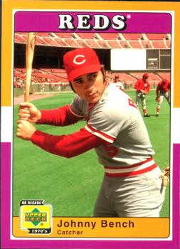 2001 Upper Deck Decade 1970's #87 Johnny Bench Front