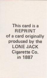 1988 Fritsch 1887 Lone Jack Cigarette (N370) Reprint #NNO Tip O'Neill Back