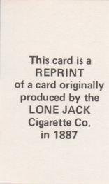 1988 Fritsch 1887 Lone Jack Cigarette (N370) Reprint #NNO Yank Robinson Back