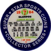 1984 7-Eleven Super Star Sports Coins: East Region #I H Andre Dawson Back