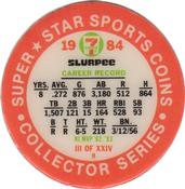 1984 7-Eleven Super Star Sports Coins: East Region #III H Dale Murphy Back