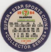 1984 7-Eleven Super Star Sports Coins: East Region #V H George Brett Back