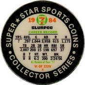 1984 7-Eleven Super Star Sports Coins: East Region #VI H Eddie Murray Back
