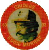 1984 7-Eleven Super Star Sports Coins: East Region #VI H Eddie Murray Front