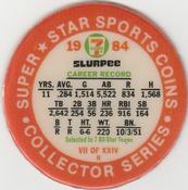 1984 7-Eleven Super Star Sports Coins: East Region #VII H Dave Winfield Back