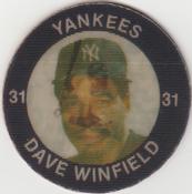 1984 7-Eleven Super Star Sports Coins: East Region #VII H Dave Winfield Front