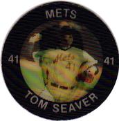 1984 7-Eleven Super Star Sports Coins: East Region #VIII H Tom Seaver Front